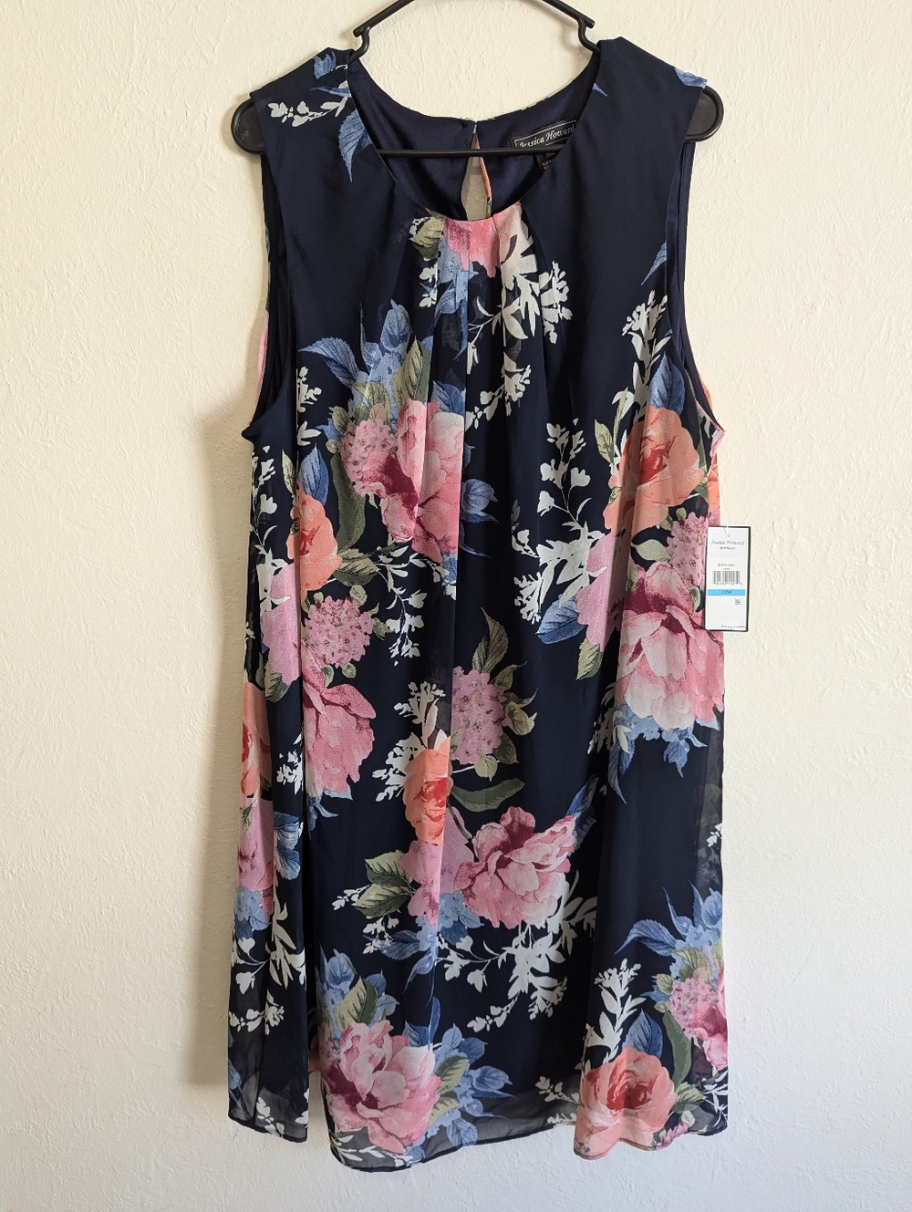 NWT Jessica Howard Womens A-Line Floral Mini Dress Size 20W